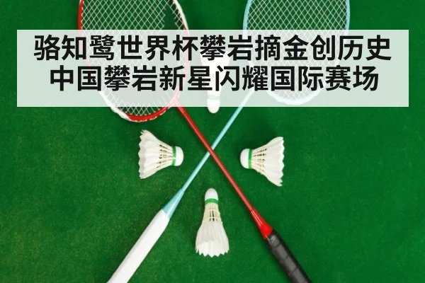 骆知鹭世界杯攀岩摘金创历史 中国攀岩新星闪耀国际赛场